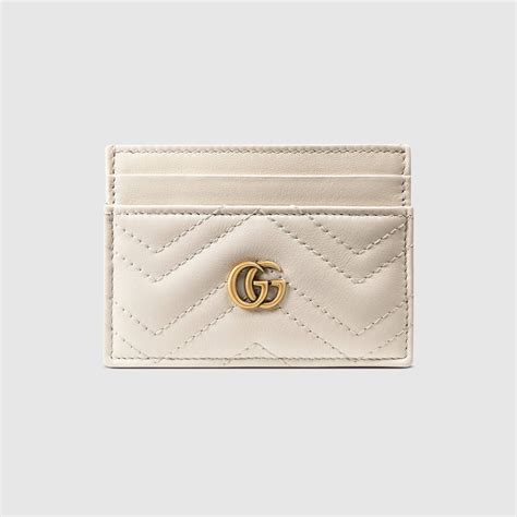 gucci marmont card case white|Gucci Marmont card wallet.